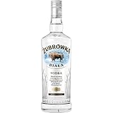ŻUBRÓWKA BIAŁA Vodka (1 x 700 ml), polnischer Vodka mit der Kraft des Bisons, kristallklarer, aus den Wäldern Polens, ideal für Cocktails und Longdrinks, meistverkaufter Vodka, 37,5 % Alk.