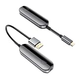iShare Pro Wireless HDMI Transmitter and Receiver Kit 2K, Screaming Netflix, Amazon Video to TV, HD Video and Audio Sync, USB C HDMI Wireless Adapter for iPhone 15, iPad Pro, MacBook Pro/Air