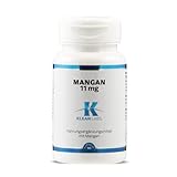 Klean Labs - Mangan 11mg - 90 Kapseln - vegan, ohne Gentechnik, ohne unerwünschte Zusätze - für einen normalen Energiestoffwechsel