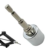 Scherenwagenheber-Adapter, robuster Steckschlüssel-Konverter-Werkzeug für Bohrmaschine, tragbarer Wagenheberadapter für Anhänger-Nivellierung, Reifenwechsel, Auto-Reparatur, Garage, Boondocking