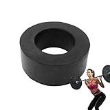Gummi Hantelscheiben Hantelscheiben Abstandshalter Krafttraining Stoßdämpfende Stoßstange High Bounce Unterlegscheiben Aufsätze Ersatz für Fitnessgeräte Hanteln Langhantel Clips