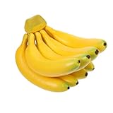 RORPOIR 1 Satz Simulierte Bananenrequisiten Im Freien Dekorationen Gefälscht Realistische Künstliche Banane Künstliche Lebensechte Banane. Schäumt Bananenmodell Bananenschmuck Schaum Gelb
