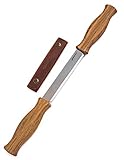 BeaverCraft Ziehmesser mit Lederscheide DK1S-4,3' Straight Shave Knife Holzschnitzwerkzeuge Handwerkzeug für die Holzbearbeitung