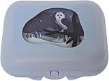 Tupperware Twin Größe 2 Brotdose Sandwichbox Kindergarten Dose hellblau mit Motiv