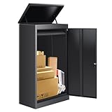 Gaonala Briefkasten Paketbox für den Außenbereich, extra große Paketboxen mit sicherer Lagerung, wasserdichte Paketboxen für den Außenbereich, 53cm x 42cm x 130cm