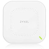 Zyxel Cloud WiFi6 AX1800 Wireless Access Point (802.11ax Dual Band), 1,77 Gbit/s, Verwaltbar über Nebula APP oder Standalone, bis zu 4 Separate WLAN-Netzwerke, PoE, Netzteil inklusive [NWA50AX]