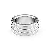 Tplkxurib Penisring Edelstahl Herren Krafttraining Sperma-Verschlussring Cock Ring 5 Größen Eichelring Vorhautring Penis Eichel Intimschmuck Verzögerung Ejakulation Spielzeu für Männer,Silber,26mm