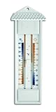 TFA Dostmann Analoges Maxima-Minima-Thermometer, geeignet für innen und außen, wetterfest, L 80 x B 32 x H 232 mm