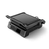 Philips Kontaktgrill - Temperaturfühler und 8 Voreingestellte Funktionen Grill mit großer Grillfläche. Digitale Temperaturregelung 60°C-220°C. Leicht zu reinigen (HD6307/70)
