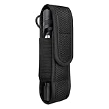 komsoup Taschenlampe Tasche, Taschenlampenhülle, Schutzhülle Für Taschenlampe, Tragbare Nylon Schutzhülle, Für Outdoor, Wandern, Jagd, Camping, 14x3 cm