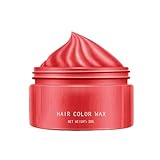 Sofortiger Cream Dye | Waschbarer sofortiger Färbung Ton | Einwegfärbung Schlamm Temporäres Haarwachs | Haarfarbe geeignet für Partys, Cosplay, Styling, Festivals, tägliche Mode