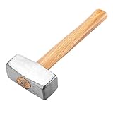 Eieenotee Pfund Schwerer Vorschlaghammer mit Holzgriff - Robuster Minihammer Aus Kohlenstoffstahl für Maurerarbeiten, Zimmerei und Heimwerkerarbeiten