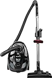 Fakir Trend TS 122 Staubsauger mit Beutel 700W, Bodenstaubsauger mit Kabel, EPA-Filter, leisem Hocheffizienzmotor, großem 2l Staubbeutel & 7m Aktionsradius, Schwarz/Grau