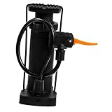 LIOOBO Fußpedal aufblasbare Pumpe Handaufblasgerät Pumpe zum Radfahren tragbarer Inflator Luftpumpe für Fahrrad Fahrradpumpe Reifenpumpe Aluminiumlegierung Black Zufällige Farbe