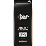 Piazza D'Oro Amabile, 1kg ganze Kaffeebohnen, sanft & milder Kaffee, Intensität 2/5, aus nachhaltigem Anbau, für Vollautomaten geeignet