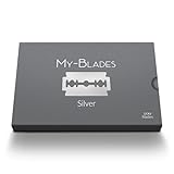 My-Blades® - Silver - 100 Rasierklingen aus deutschem Stahl – Eisgehärtete Doppelklinge für Rasierhobel