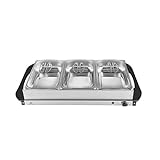 Stay Hot SH 4.1, XXL, 2-in-1 Buffetwärmer & Warmhalteplatte, 200 Watt, Ideale Lösung für Buffets, Partys und Familienessen, 7,5 L Kapazität