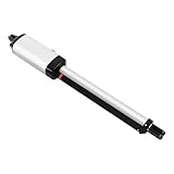 Drehtorantrieb 50W Toröffner,Magnetischer Grenzschalter,24VDC,Notlöseschlüssel,Max. Torlänge 5.5m,Torkapazität 300kg,2*Fernbedienung,12V Batterie(enthalten)