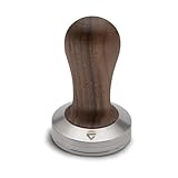 LELIT Kaffee Tamper für LELIT58 Filter mit Holzgriff - Silber/Braun