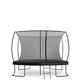 Zero Gravity Trampolin Outdoor oval, TÜV-geprüft, Komplettset inkl. Leiter, Aufbauvideo, Outdoor Trampolin für Kinder & Erwachsene mit innenliegendem Sicherheitsnetz