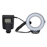 Tragbarer LED -Ringblitz mit Verstellbaren Helligkeitsmodi und Farbfiltern für die DSLR -Kamerafotografie