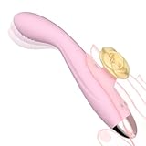 Vibrator für Frauen mit 10 Vibrationsmodi G Punkt Dildo aus Silikon Sex Spielzeug für Die Paare Klitoris Stimulator Vibratorensets für Frau Vibration für Frauen Wasserdicht LZYLWC (Rosa)