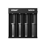 XTAR MX4 18650 Ladegerät - Schnell, sicher, vielseitig: Lithium, LiFePO4, NI-MH - 21700 USB C Ladegerät - Effizientes Laden für alle Batterietypen