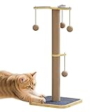 Kixolazr Für Katzen - Kratztonne Mit Sisal,Spielturm Mit Ball Und Klettermöglichkeit Schutz Für Möbel Teppich Wand Tür