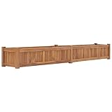Hochbeet 200x30x25 cm Massivholz Teak,jiangboyue-48970