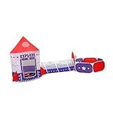 Colcolo 3-in-1-Kinderspielzelt mit Krabbeltunnel und Bällebad, tragbare Geburtstagsgeschenke, Spielhaus für Babys und Kinder im Innen- und Außenbereich