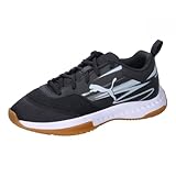 PUMA Varion II Jr Indoor Court Shoe, Black-Cool Light Gray-Gum, 39 EU