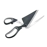 GEFU Pezzo Pizzaschneider mit 2-in-1 Funktion - Praktische Pizzaschere & Heber aus japanischem Klingenstahl - Zerlegbare Küchenschere mit Soft-Touch Griff, Spülmaschinengeeignet, 27,2 cm
