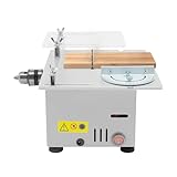 TONFEION Mini Tischkreissäge, 7-Gang-Netzteil Einstellbarer, Einstellbare Schnitttiefe (0-29mm) & Winkel (0-180°), Präzises Schneiden Kappsäge für Holz, Aluminium, Acryl