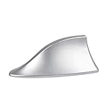 GOZAR Abs Kunststoff Dach Stil Haifischflosse Antenne Funksignal Antennen Universial Für Die Meisten Autos-Silber