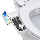 LOVHAUS Bidet Einsatz für Toilette Nicht Elektrisch Bidet Aufsatz für Toilette mit Einziehbare Selbstreinigende Doppeldüsen Dusch WC-Aufsatz,Einstellbarer Wasserdruck Bidets Toilette für Frau und Mann