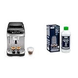 De'Longhi Magnifica Evo ECAM 292.33.SB Kaffeevollautomat mit Milchaufschäumdüse, 5 Direktwahltasten für Espresso Kaffee, Weitere Kaffeespezialitäten, x2-Funktion, Silber/Schwarz mit DLSC 500 Entkalker