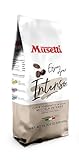 Caffè Musetti, Kaffeebohnen intensive Mischung, Intensität 5/5 mit Noten von Kakao und Gebäck, Arabische Qualität und robust, mit einem klaren und cremigen Geschmack, weicher und würziger