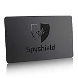 Spyshield RFID Blocker Karte NFC Schutzkarte mit Störsender | Bank-, EC-, Kreditkarte, Reisepass schützen | RFID-Schutz für Cliphalter, Geldbörse (2er Set)
