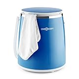 oneConcept Ecowash-Pico Edition 2020 Mini Waschmaschine Camping-Waschmaschine (Toploader mit Schleuder-Funktion für 3,5 kg Wäsche, 380 Watt, energie-und wassersparend, Timer) blau