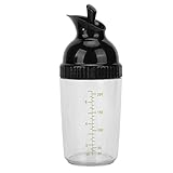 Dechoga Salatsoßen Dressingshaker 200 ml, Dressing-Shaker für Salatdressing, Messbecher mit Tropffreien Ausguss, Dressing Behälter, Salatdressing Shaker Behälter, Salatsoßen Shaker für Mischen Saucen