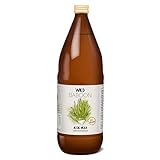 Wild Baboon Bio Aloe Vera Saft, 100% Direktsaft, 1200mg/Liter Aloverose, 1 Liter, nachhaltiger Anbau durch Familienbetrieb, Braunglas, Vegan, DE-ÖKO-005