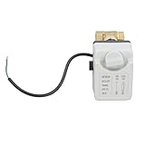 NDNCZDHC 1/2 Zoll motorisierter Kugelhahn, manuell automatisch, 2-Draht, 2-Wege, normalerweise geschlossen, DN15, 6 N.M, elektrischer Kugelhahn, DC 12-24 V
