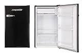 Kühlschrank Gefrierfach freistehend Retro 83 cm 90 Liter Schwarz Respekta