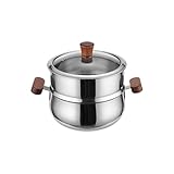 Edelstahl-Kochtöpfe mit Glasdeckel, hitzebeständiger Griff, Kochgeschirr für Suppe, Antihaftboden, Milchtöpfe, Küchenwerkzeug