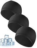 MELLIEX 3 Stück Cooling Fahrradmütze Unter Helm, Atmungsaktiver Eisseidenhut Sommer Sportmütze Multifunktionale Skull Cap für Herren Damen