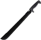 SOGFari 18 in. Machete, Black Kraton Handle, Black Blade