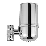 Tixqeaif DF1- Wasserhahn-Wasserfilter, Wasserhahn-Wasserfilter, Kohleblock-Wasserfiltrationssystem, Leitungswasserfilter, Reduziert Chlor