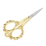 KONTONTY Vintage Nähschere Exquisite Schneiderschere für Handarbeiten für Stickerei Nadelarbeit und DIY Projekte Elegantes Design Perfektes Nähzubehör