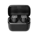 Sennheiser CX True Wireless Earbuds — In-Auric.BT-Ohrhörer für Musik und Anrufe, passive Geräuschunterdrückung, anpassbare Touch-Steuerung, tiefer Bass, IPX4, 27-Stunden-Akku, Schwarz, Klein