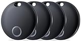 Reyke Smart Tag Pro, Koffer Tracker kompatibel mit Apple Wo ist APP (nur iOS), Schlüsselfinder für Schlüssel, Gepäck, Koffer, Brieftasche, IP67 wasserdicht, 4er Pack